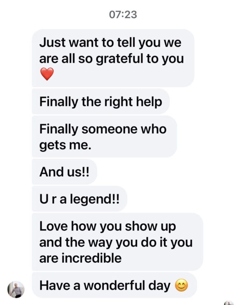 Chantal Gerardy Testimonial