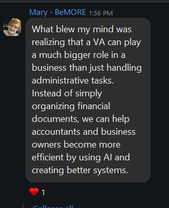 Marketing Implementation Hub with Chantal Gerardy - VA testimonial